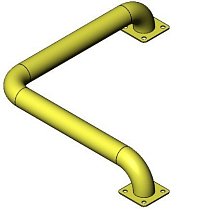 Колесоотбойник угловой D 57 мм