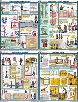 Плакаты по охране труда Безопасность работ на объектах водоснабжения и канализации 4 л.А2 (Бумага)